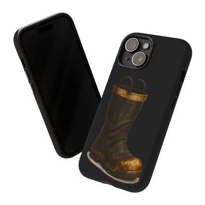 Vintage Fire Boot Phone Case — Rugged Protective iPhone Cover