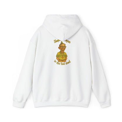 Tool Shed Hoodie - "Sharpest Crayon" Garden Humor Sweatshirt