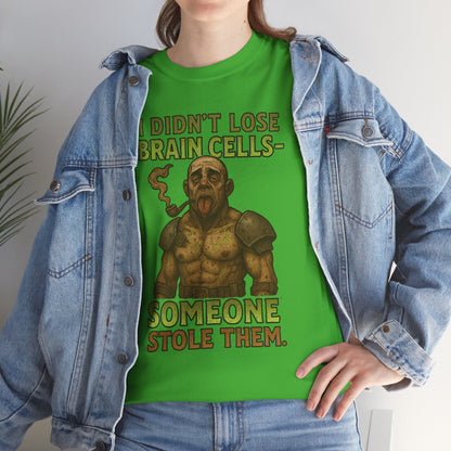 I Didn’t Lose Brain Cells Someone Stole Them T-Shirt | Funny Viking Design