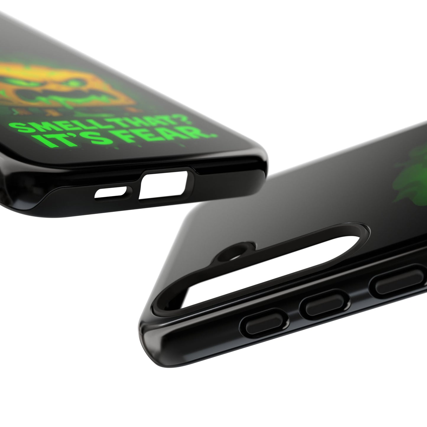 Phone Case — 'Smell That? It's Fear.' Spooky Cheese Monster Protective Case