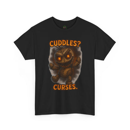 Cuddles? Curses. bear graphic tee | T-Shirt