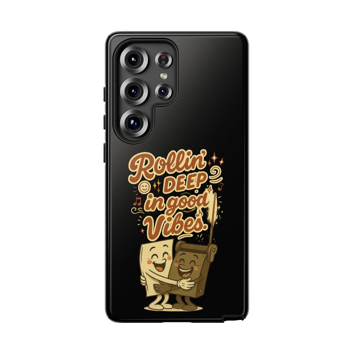 Phone Case — "Rollin' Deep in Good Vibes" Cartoon Retro Design