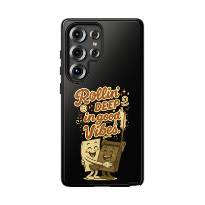 Phone Case — "Rollin' Deep in Good Vibes" Cartoon Retro Design