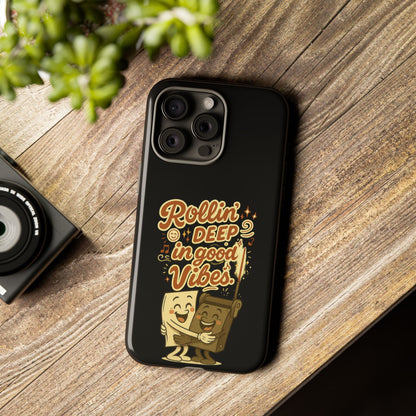 Phone Case — "Rollin' Deep in Good Vibes" Cartoon Retro Design