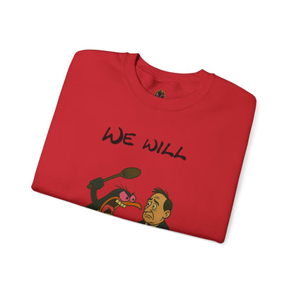 We Will Resist – Angry Penguin & Politician Crewneck Sweatshirt