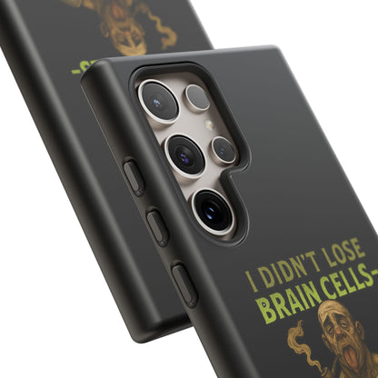 Phone Case — “I Didn’t Lose Brain Cells — Someone Stole Them” Humorous Zombie Graphic