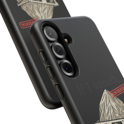 Conspiracy Tin-Foil Hat Phone Case — If I Vanish, Tell the Pigeons I Knew (Confidential)