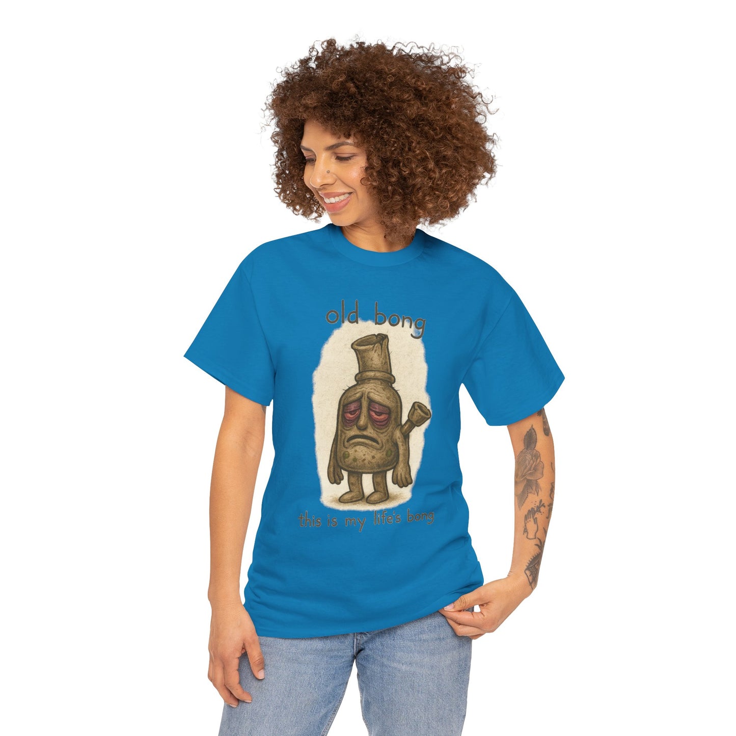 Old Bong illustration T-Shirt | 'this is my life's bong' humorous art