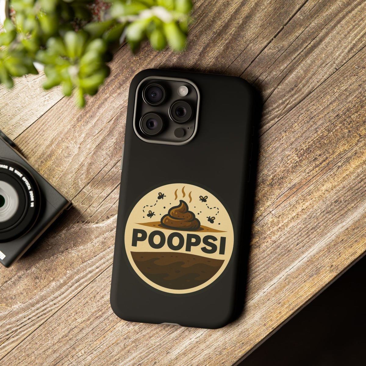 Phone Case — 'POOPSI' Funny Poop Logo Protective Cover