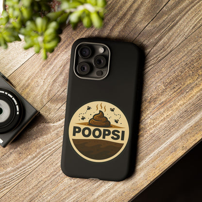 Phone Case — 'POOPSI' Funny Poop Logo Protective Cover