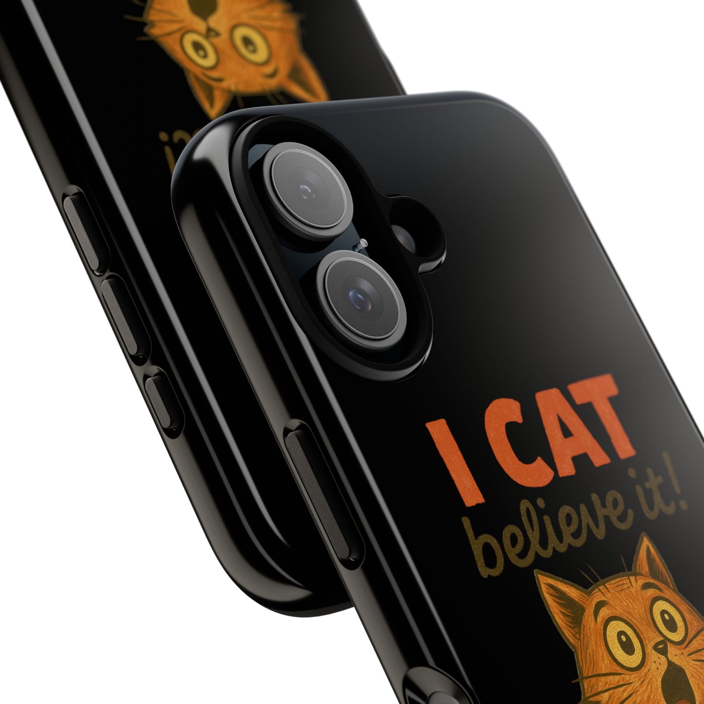 Phone Case — "I Cat Believe It!" Funny Orange Cat Protective Case