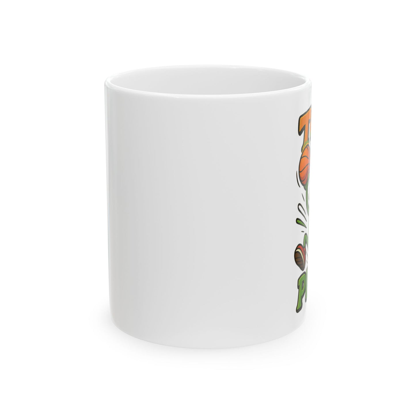 Basketball  Ceramic Mug — 'Team Player' Sports Coffee Cup (11oz, 15oz)