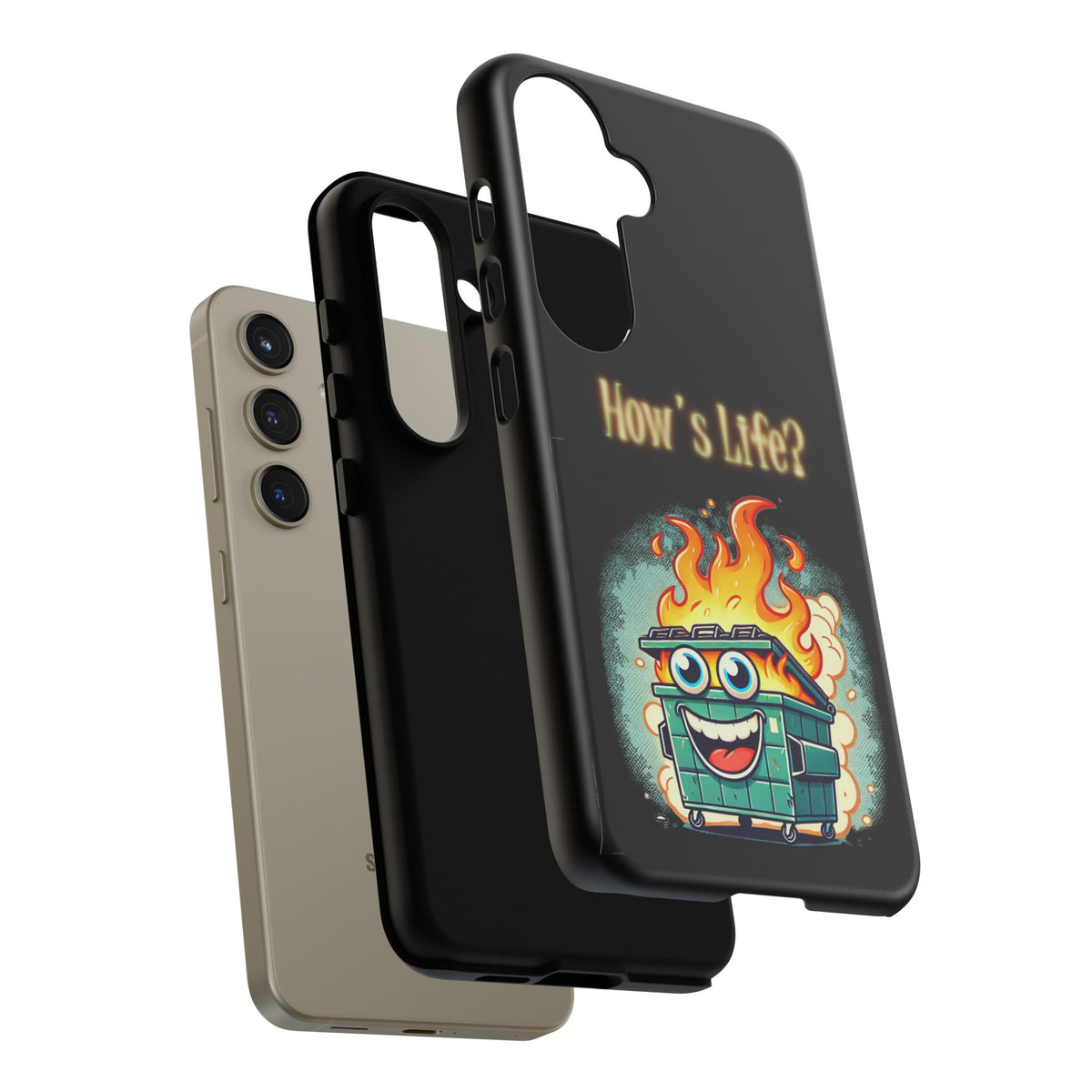 How's Life? Flaming Dumpster Phone Case