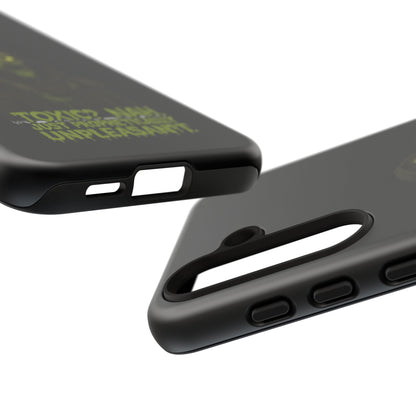 Phone Case — 'Toxic? Nah, Just Prophetically Unpleasant' Neon Grim Reaper Protective Cover