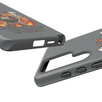 Grilling Phone Case — "Charcoal Is the Last Bastion of Liberty" BBQ Design
