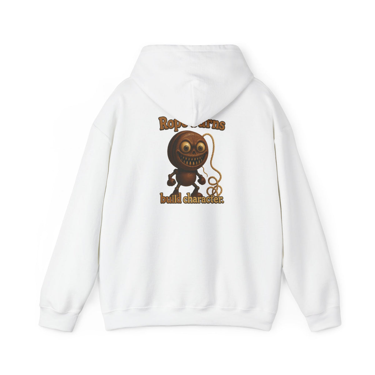 Hoodie — Retro Cartoon Rope Toy 'Bold Character' Graphic Pullover