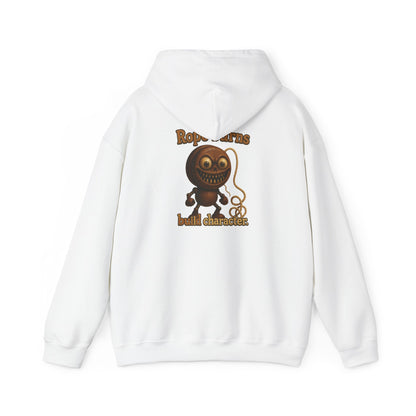 Hoodie — Retro Cartoon Rope Toy 'Bold Character' Graphic Pullover
