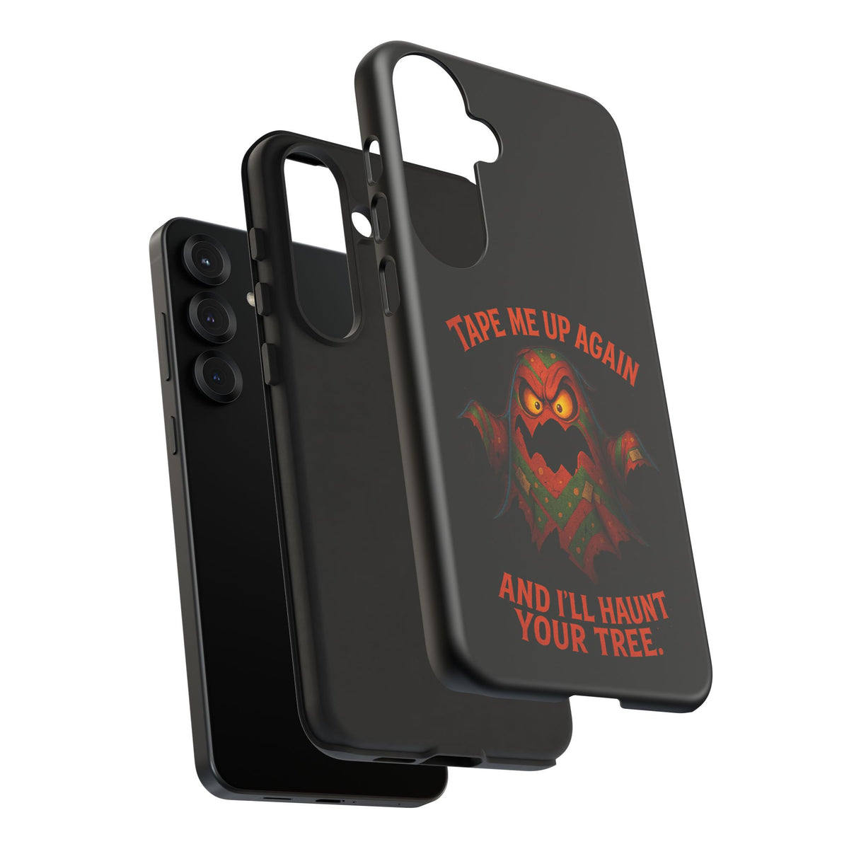 Phone Case - 'Tape Me Up Again and I'll Haunt Your Tree' Halloween Ghost Design