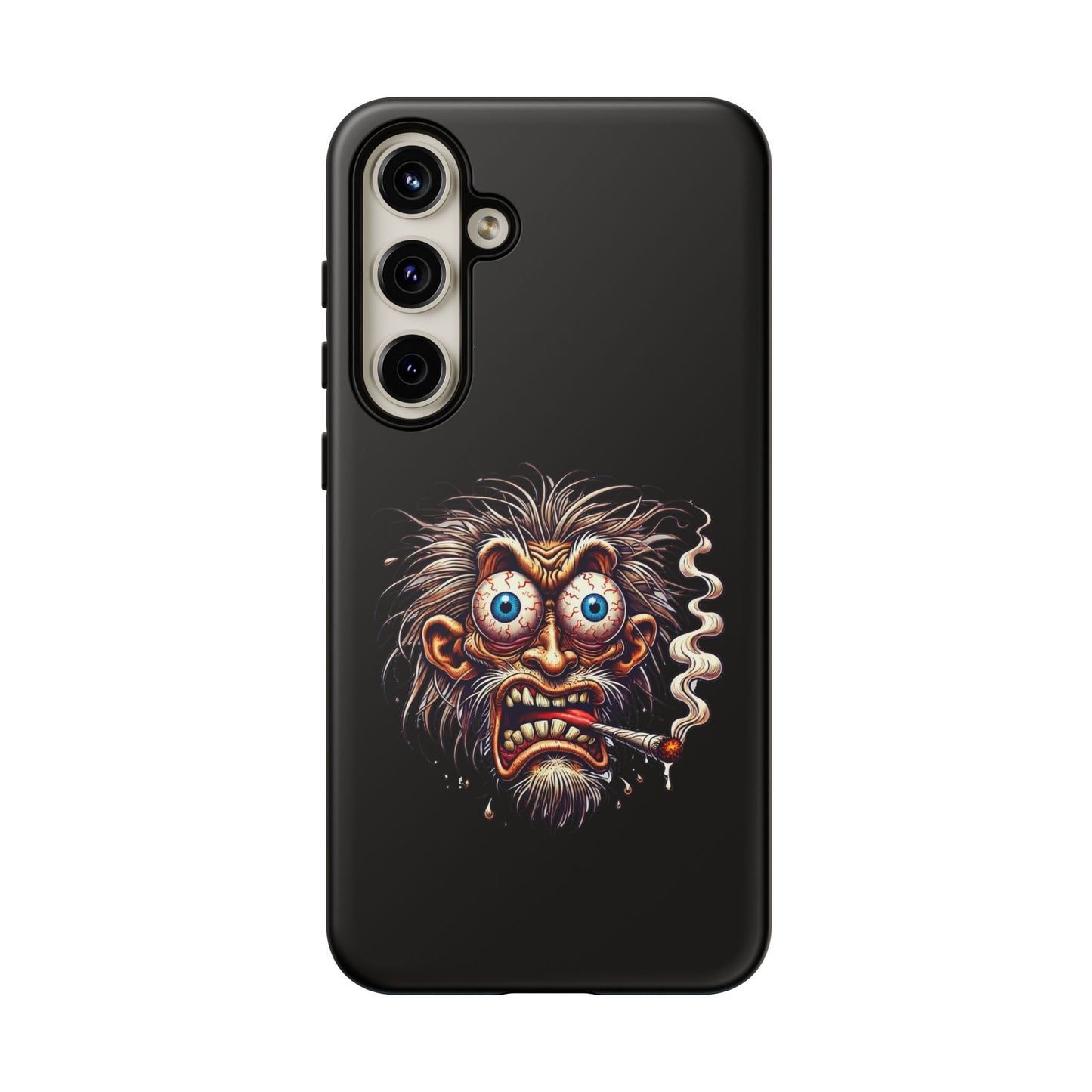 Phone Case — Wild Cartoon Monster Smoking Design
