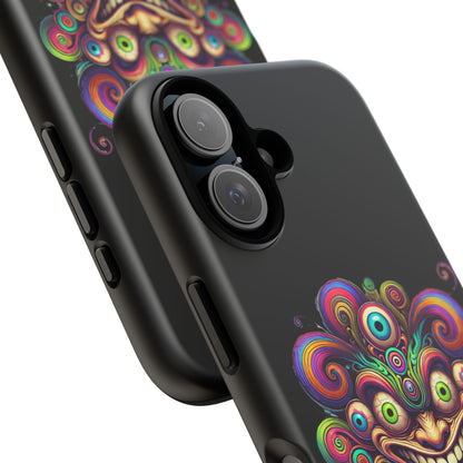 Psychedelic Jester Phone Case — Colorful Creepy Clown Tough Case