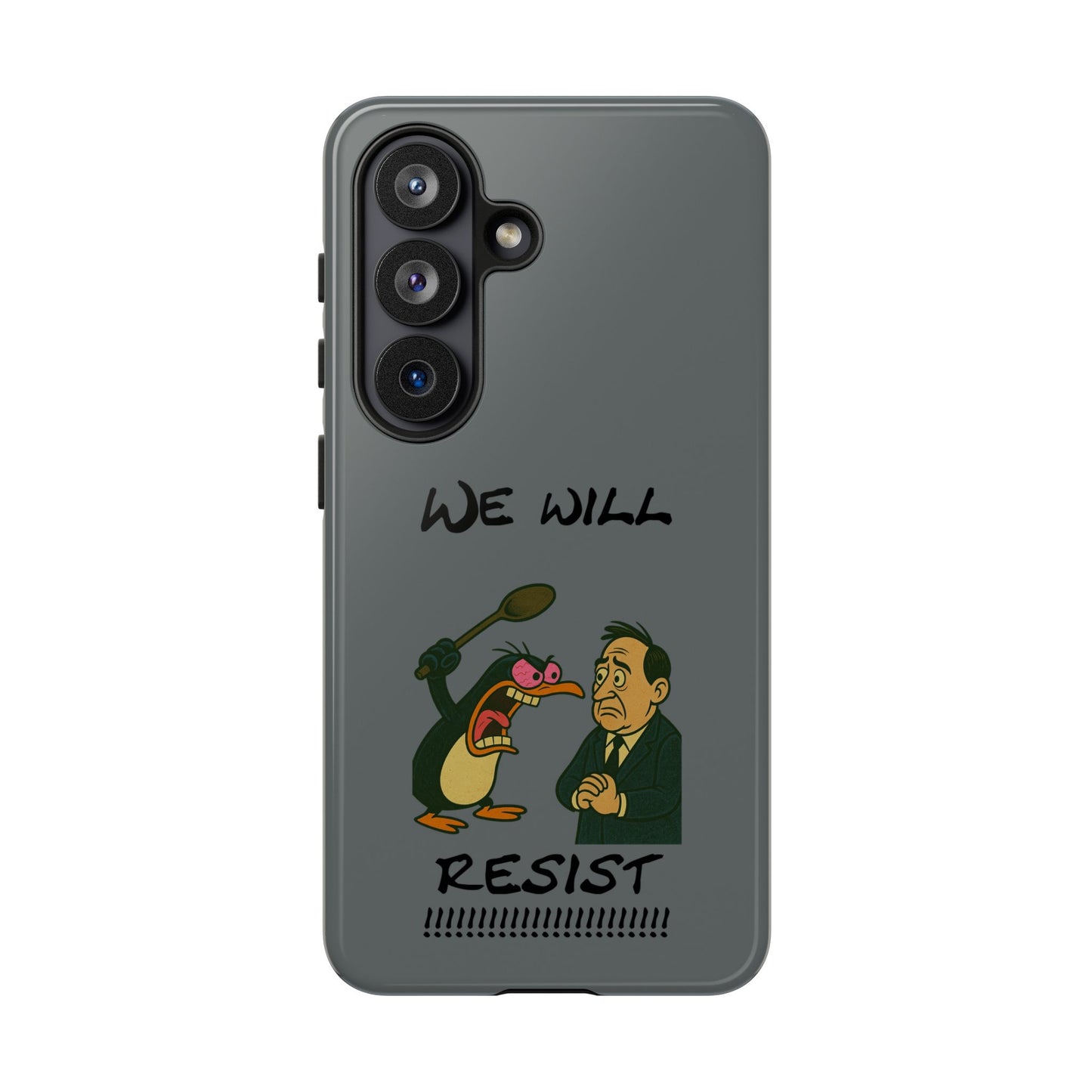 Phone Case - "We Will Resist" Cartoon Protest Design