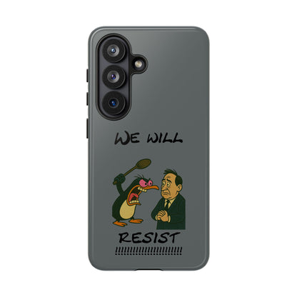 Phone Case - "We Will Resist" Cartoon Protest Design