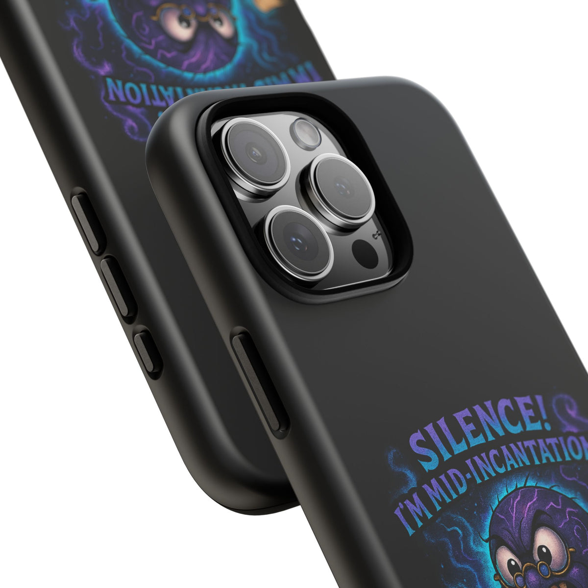 Phone Case — "Silence! I'm Mid-Incantation" Cute Angry Spider Magic Design