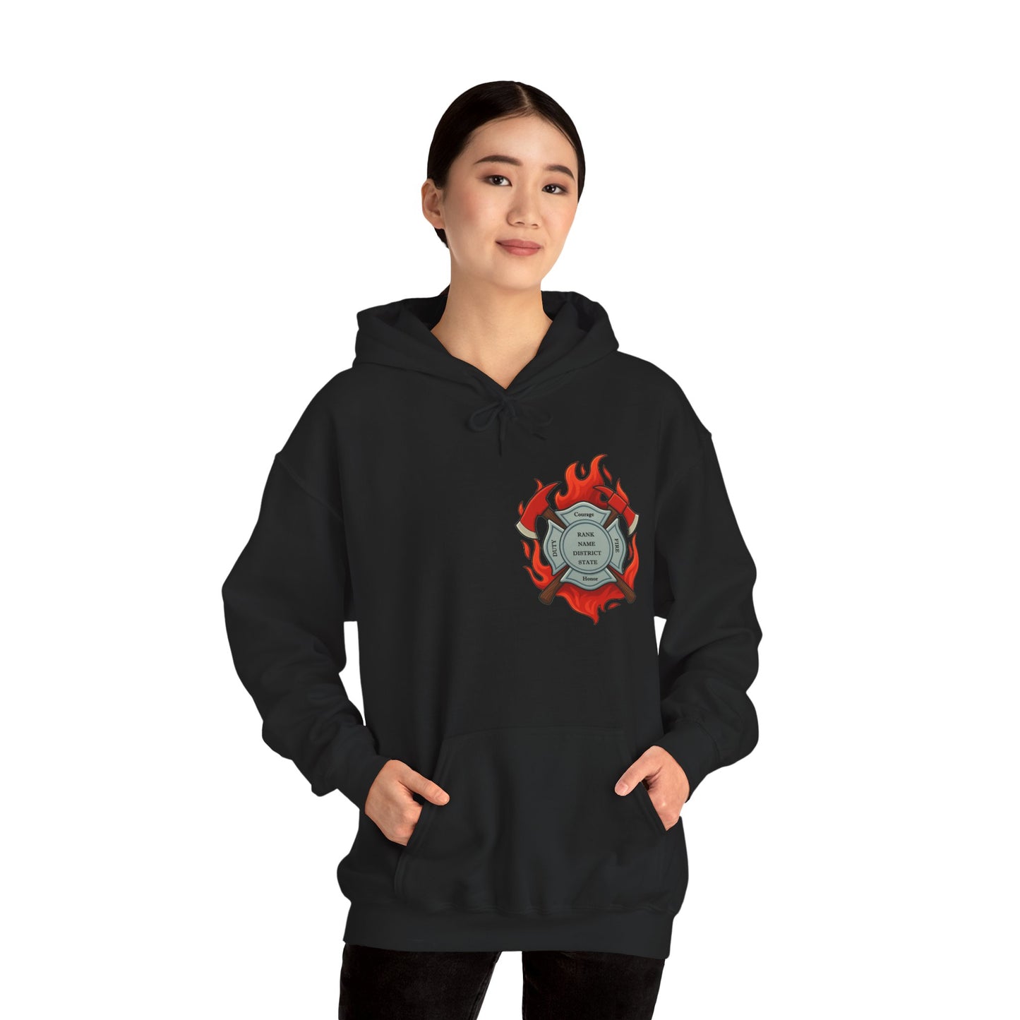Courage Under Fire Firefighter Hoodie