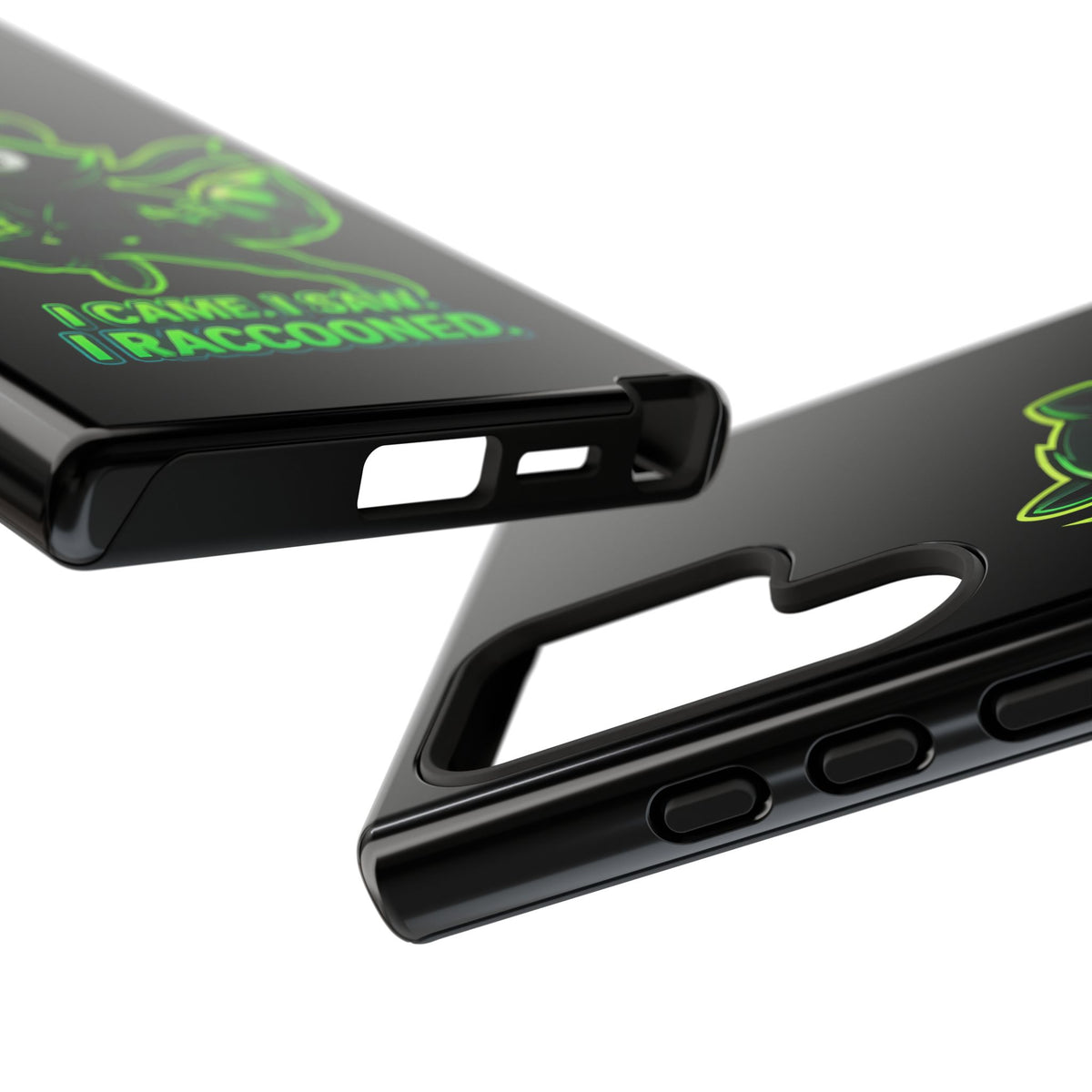Raccoon Ninja Phone Case — "I Came. I Saw. I Raccooned." Protective iPhone Cover