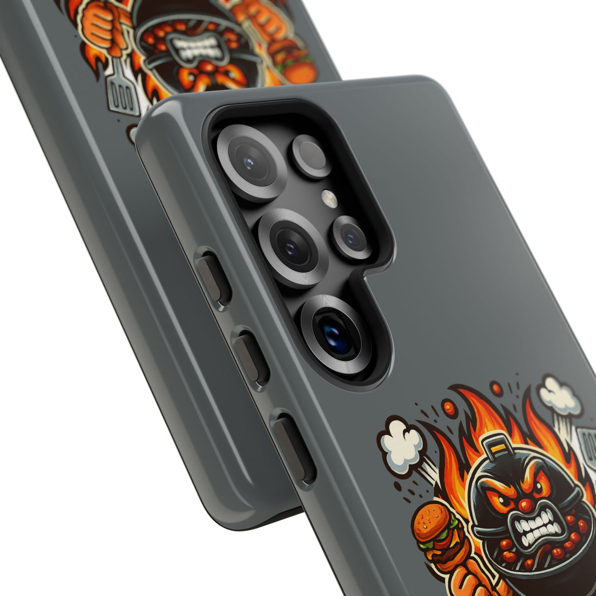 Grilling Phone Case — "Charcoal Is the Last Bastion of Liberty" BBQ Design