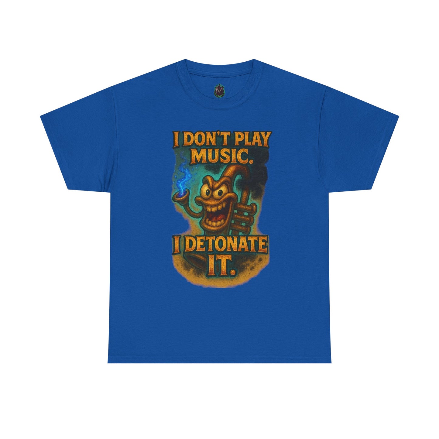 I Don’t Play Music I Detonate It T-Shirt | Cartoon Bomb Character