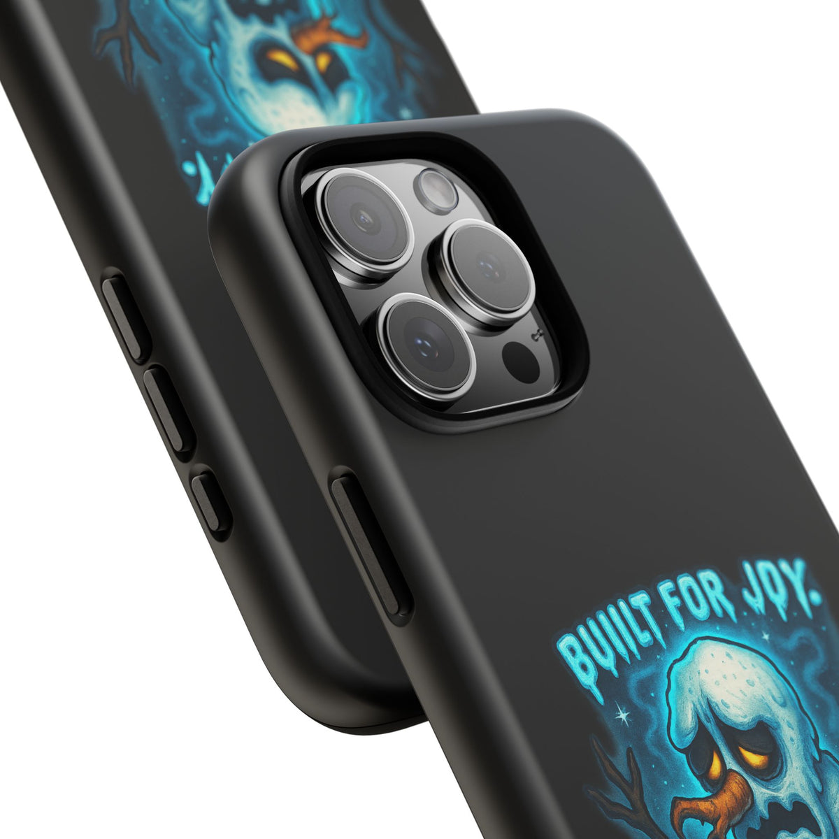 Phone Case — 'Built for Joy, Melting in Sorrow' Blue Melting Snowman Protective Case
