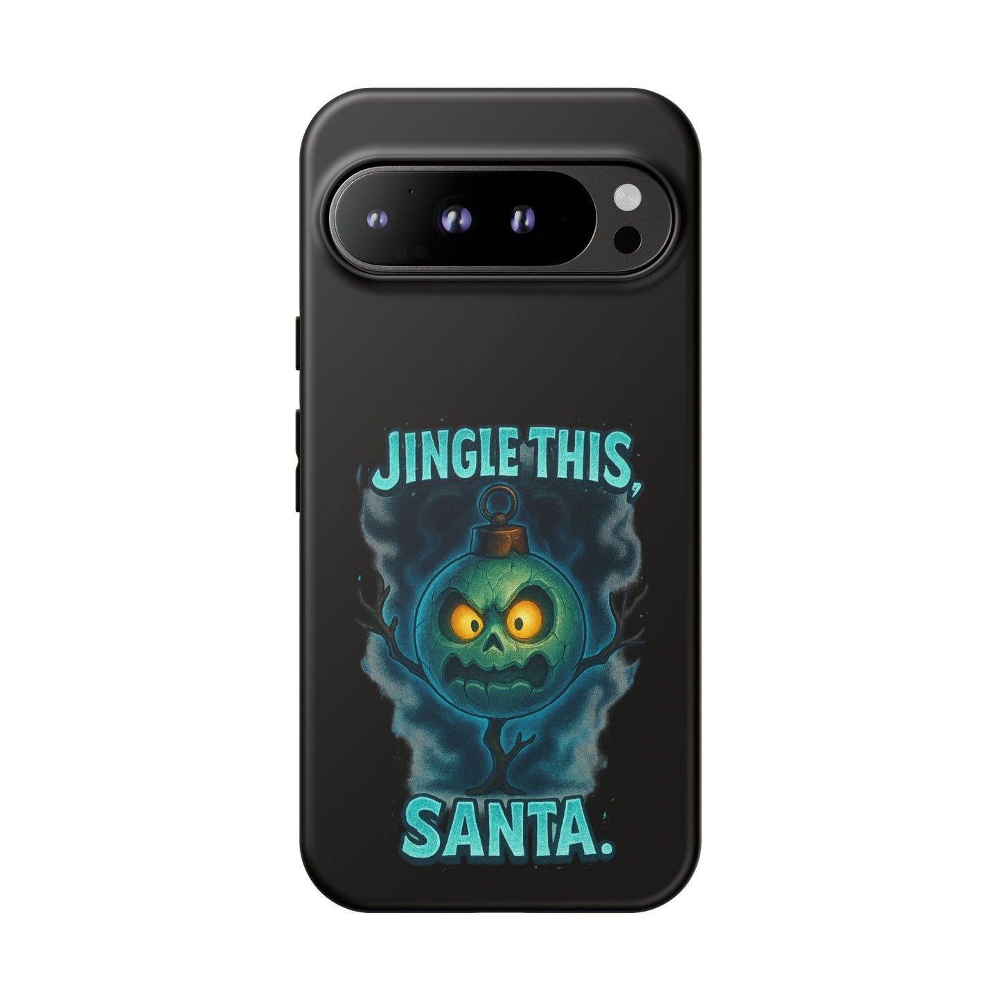 Phone Case - 'Jingle This, Santa' Spooky Holiday Protective Case