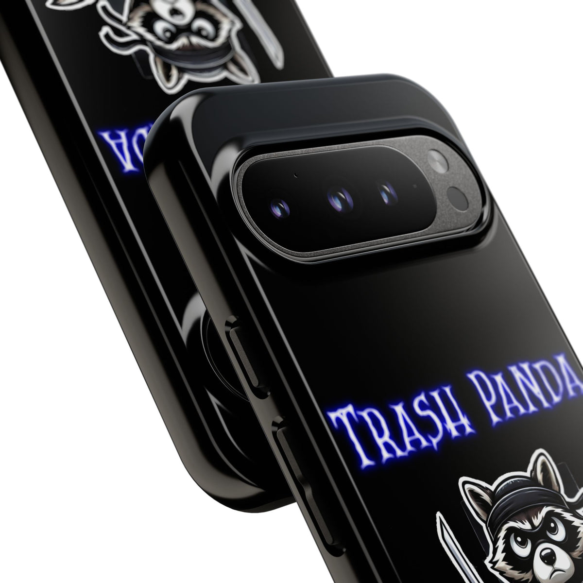 Trash Panda Ninja Phone Case — Cute Raccoon Warrior Protective Case