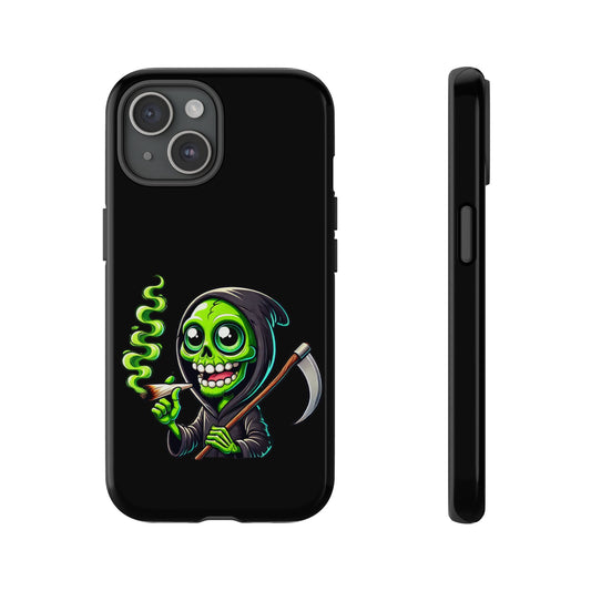 Grinning Green Reaper Phone Case