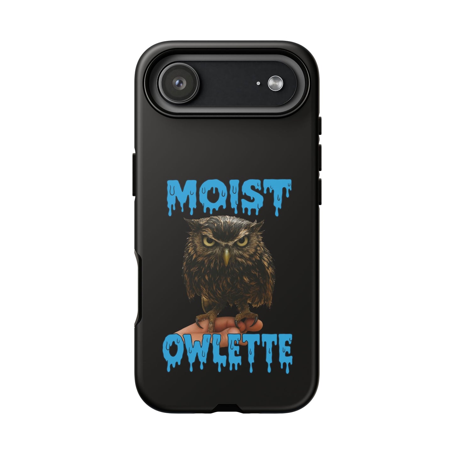 Moist Owlette Phone Case — Funny Owl Graphic Protective Case