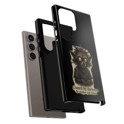 Phone Case — "Chosen by Darkness (Or Maybe Just Rabies)" Cute Creepy Lemur Design
