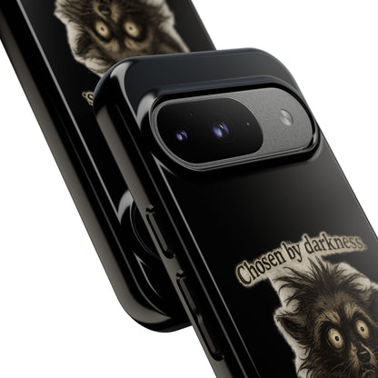 Phone Case - "Chosen by Darkness (Or Maybe Just Rabies)" Cute Creepy Retro Creature Protective Case