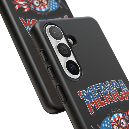 'MERICA Patriotic Phone Case — American Flag Madman Design