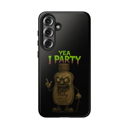 Phone Case — 'Yea I Party' Creepy Baby Bottle Graphic