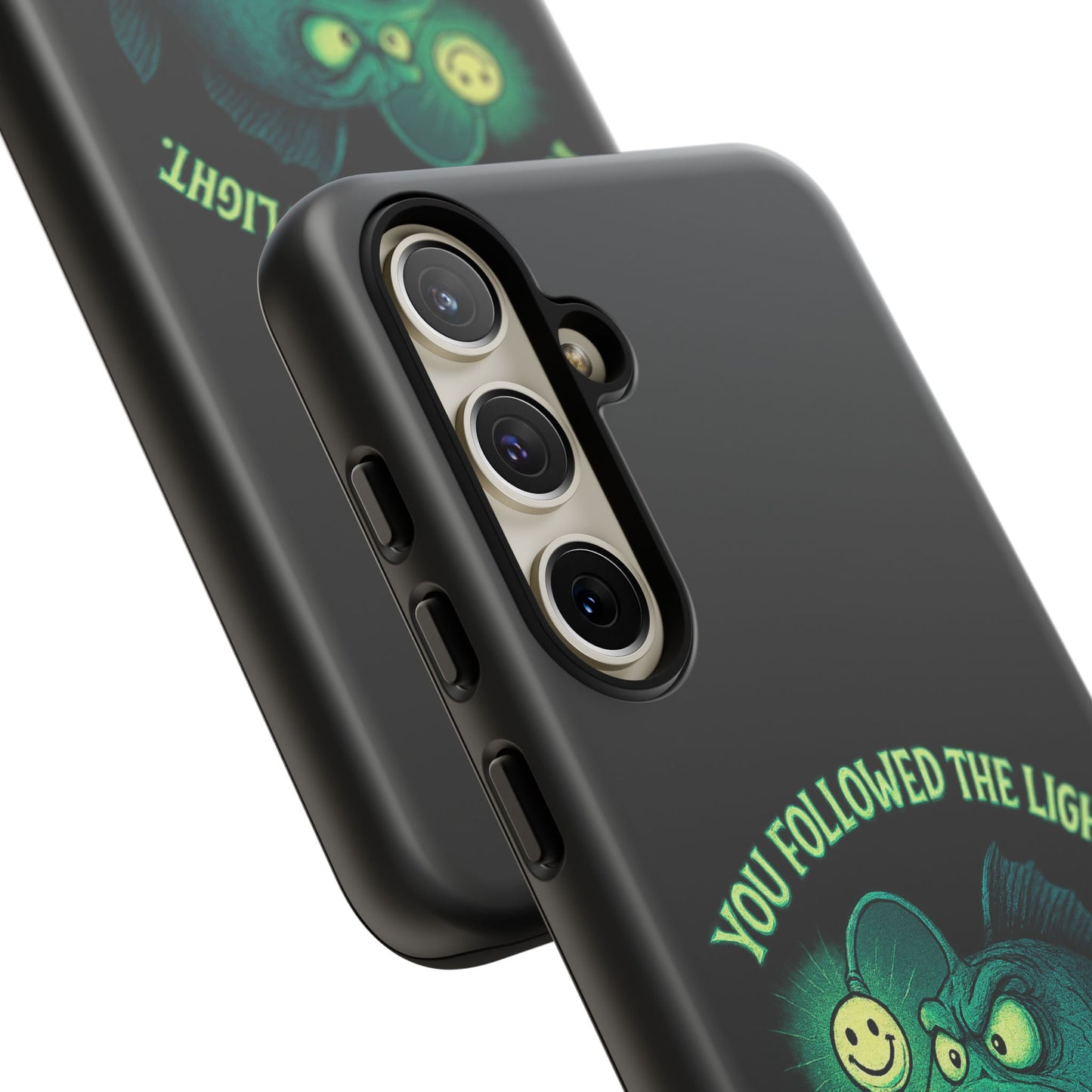 Anglerfish Phone Case – “You Followed The Light, That’s On You” Glow Horror Protective Case