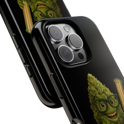 Phone Case — "Educated. Medicated. Elevated." Cute Bud Scientist Design