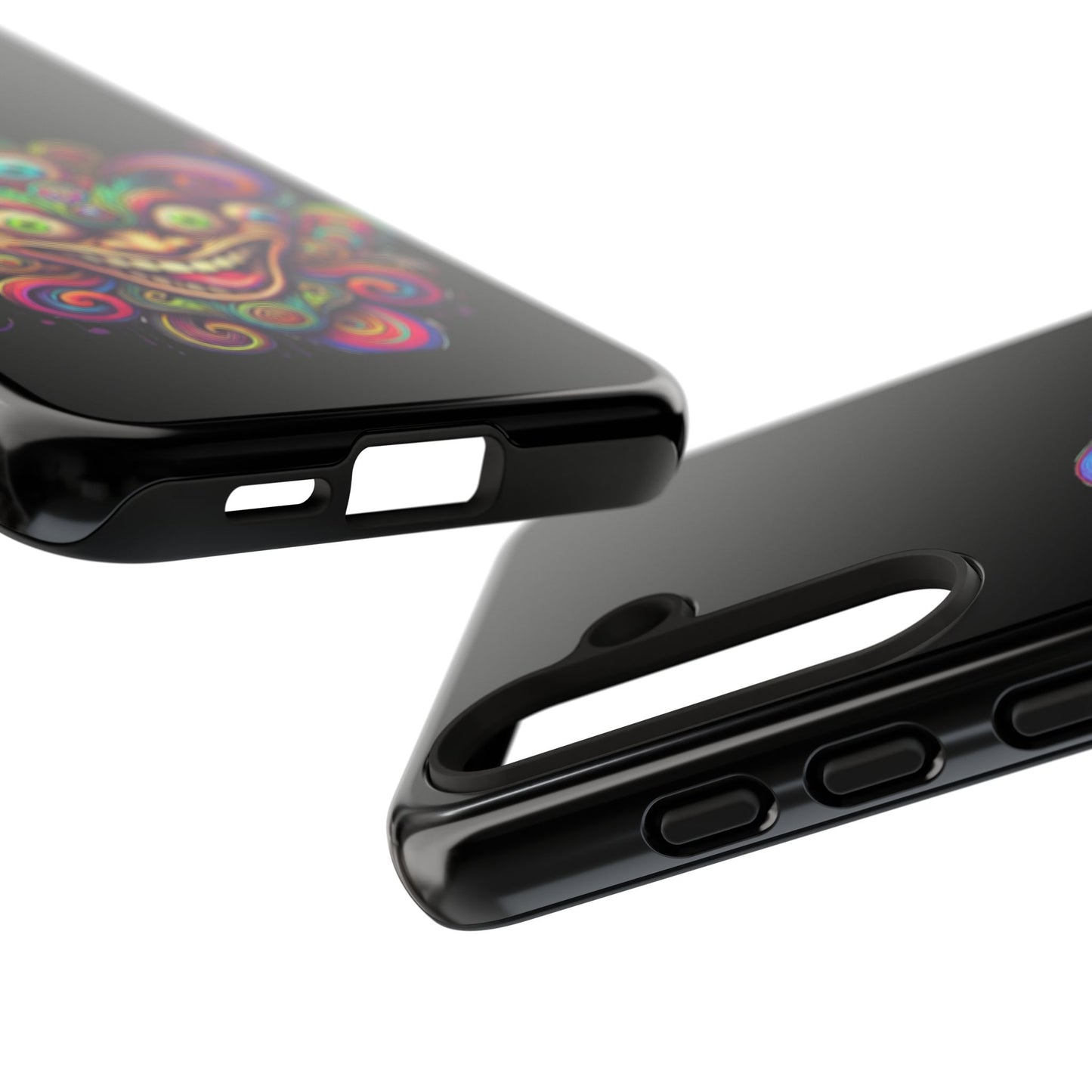 Psychedelic Jester Phone Case — Colorful Creepy Clown Tough Case