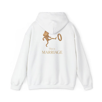Marriage Key Graphic Hoodie — "This Is Marriage" Gold Lion Design