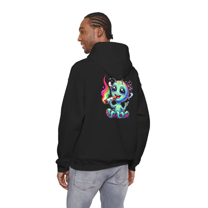 Alien Octopus Hoodie — Cute Rainbow-Smoking Space Creature Sweatshirt