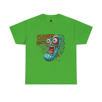 Flushed But Not Forgotten – Horror Tampon Tee