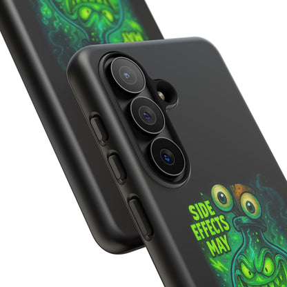 Phone Case — 'Side Effects May Include Laughter, Screaming, Glowing, and Doom' Neon Monster