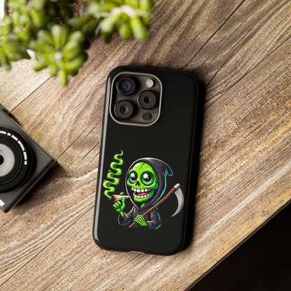 Grinning Green Reaper Phone Case