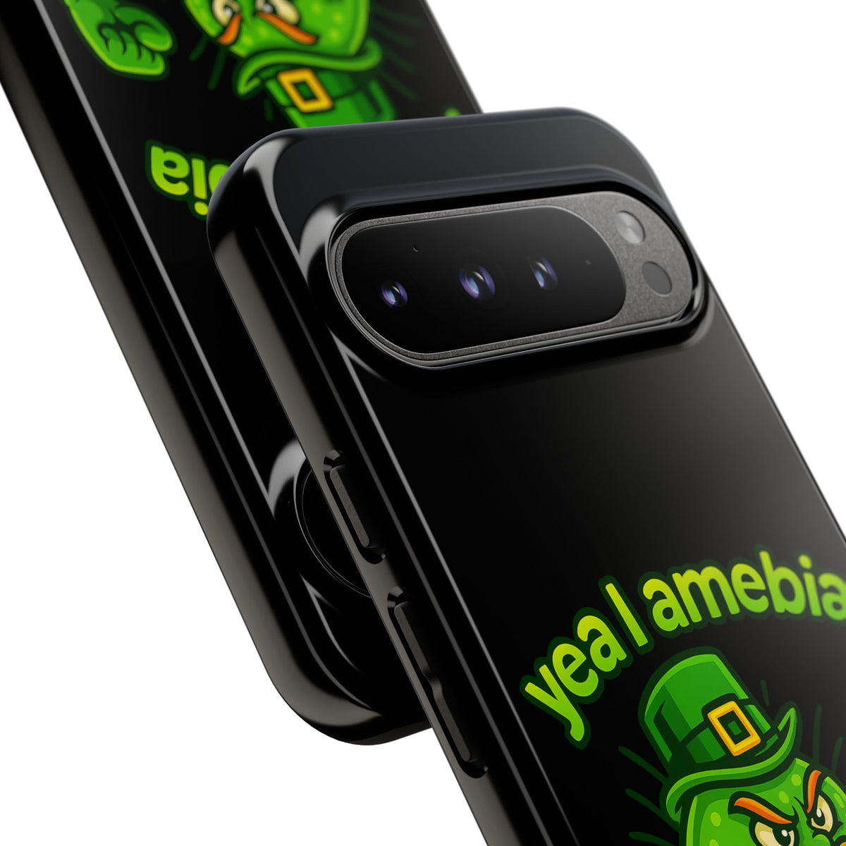 Phone Case – “Yea I Amebia, Amebia Your Face” St. Patrick’s Day Funny Amoeba Design