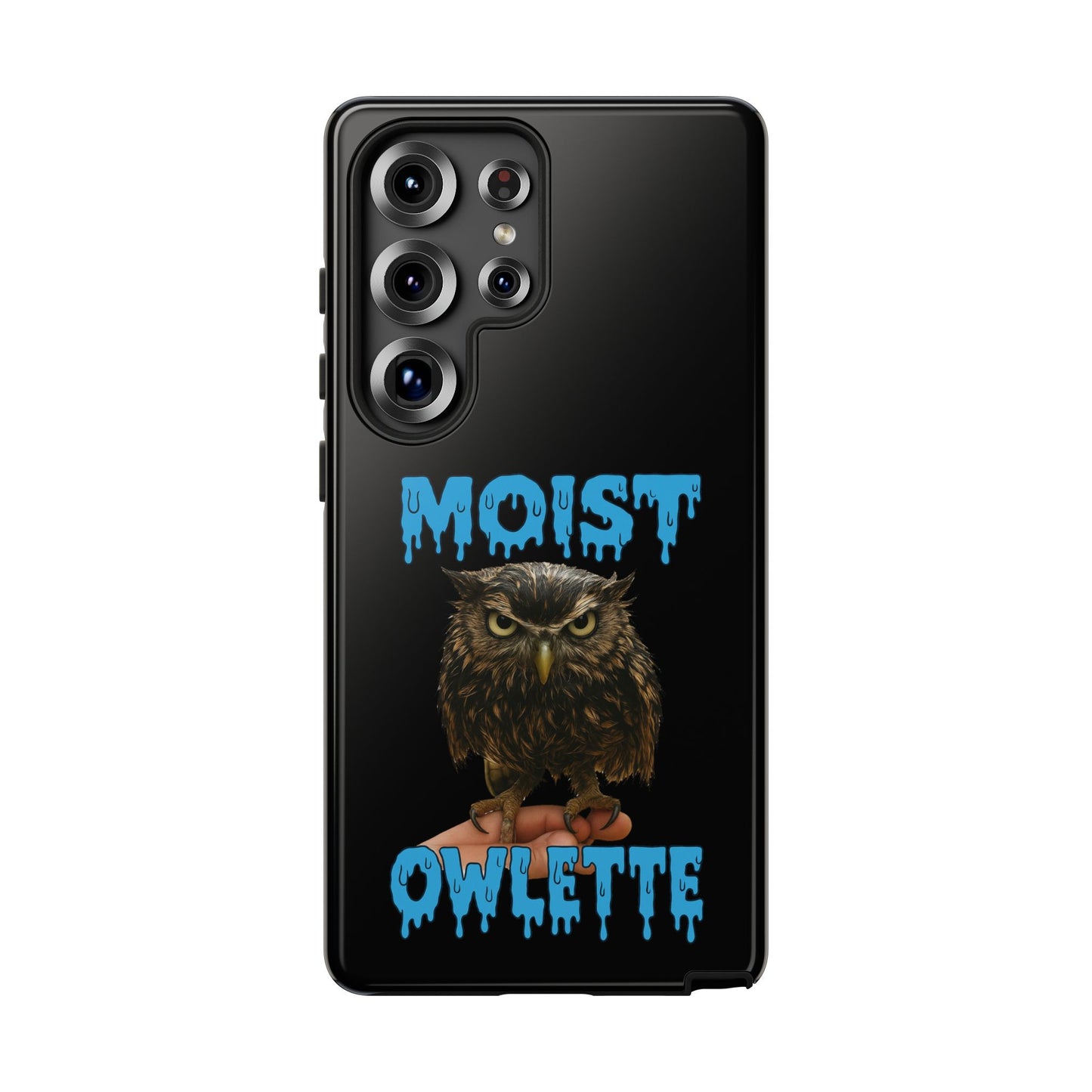 Moist Owlette Phone Case — Funny Owl Graphic Protective Case